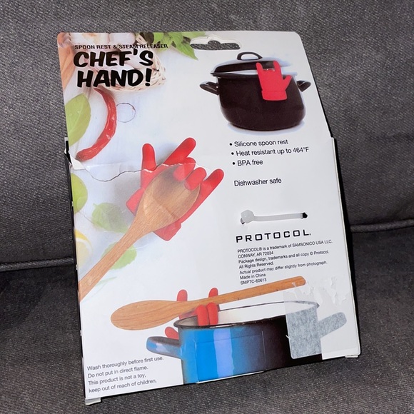 NWT.  Chefs Hand.  Spoon rest & steam releaser. - Picture 2 of 3